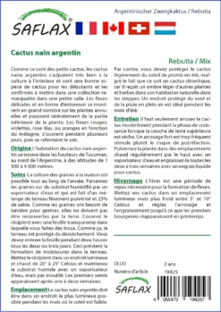 Kit De Culture - Cactus Nain Argentin - 40 Graines - Rebutia / Mix -Atmospheraes Store 6406411347abb3.06145492