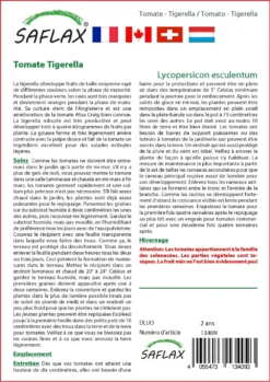 Kit De Culture - Tomate Tigerella - 10 Graines - Lycopersicon Esculentum -Atmospheraes Store 64064139cf1d13.09091706